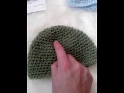 Tuto  bonnet explications crochet simple pour bebe reborn