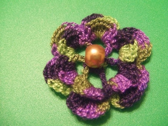 Flor multicolores crochet 2014