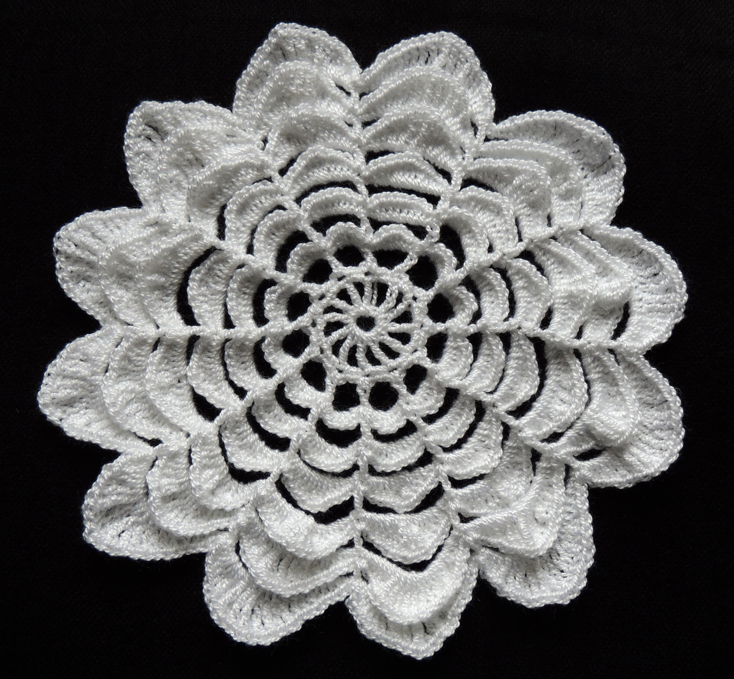 Crochet : Flor de 12 Petalos. Parte 2 de 3
