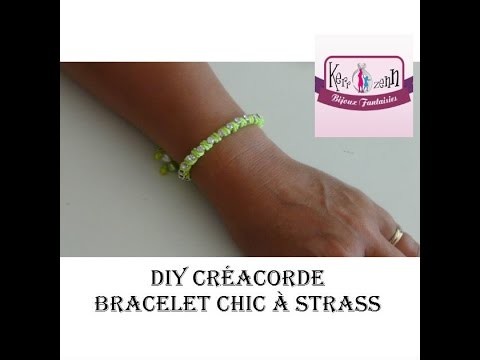 DIY bracelet créacorde chic version strass