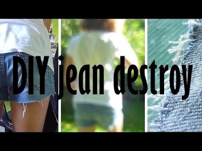 [DIY] Réaliser un effet jean destroy. Destroy denim DIY