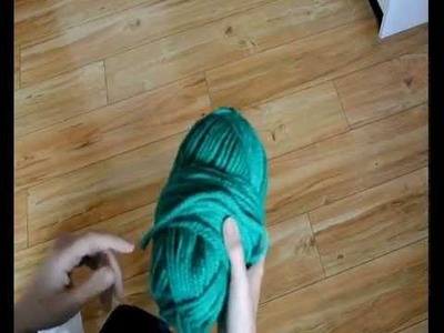 Tuto: écharpe.snood tricot facile aux bras.DIY