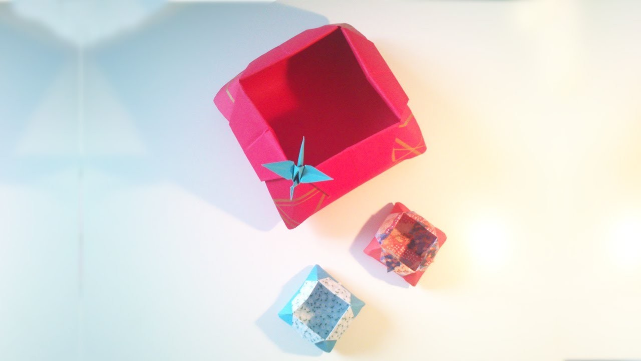 HD. TUTO: Faire une boîte origami 2 - Make an origami box 2