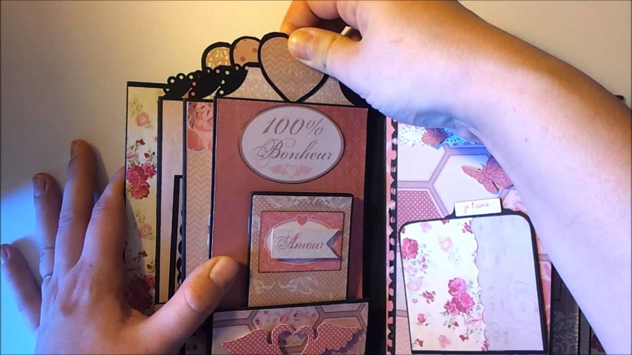 Mini album st valentin paper bag