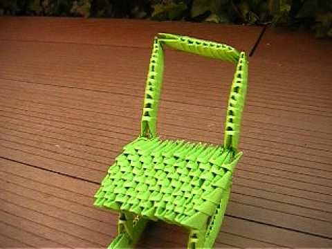 Origami 3D chaise
