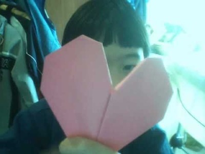 Origami - coeur en papier