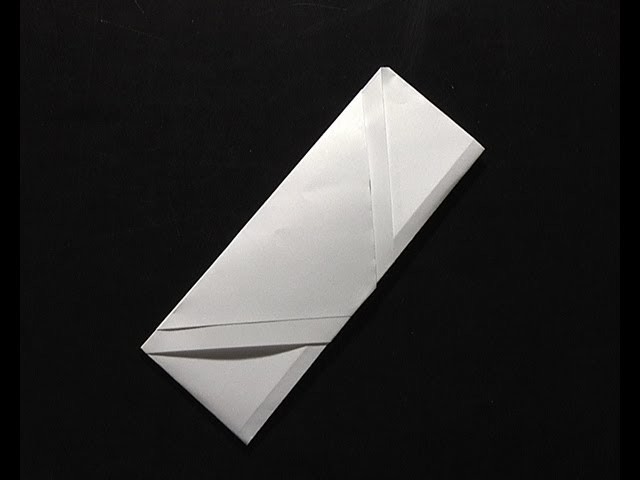 Origami pliage papier pochette à baguette