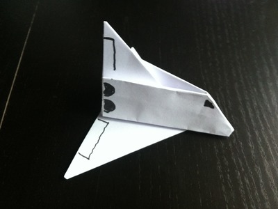 Avion en  papier type fusée origami facile