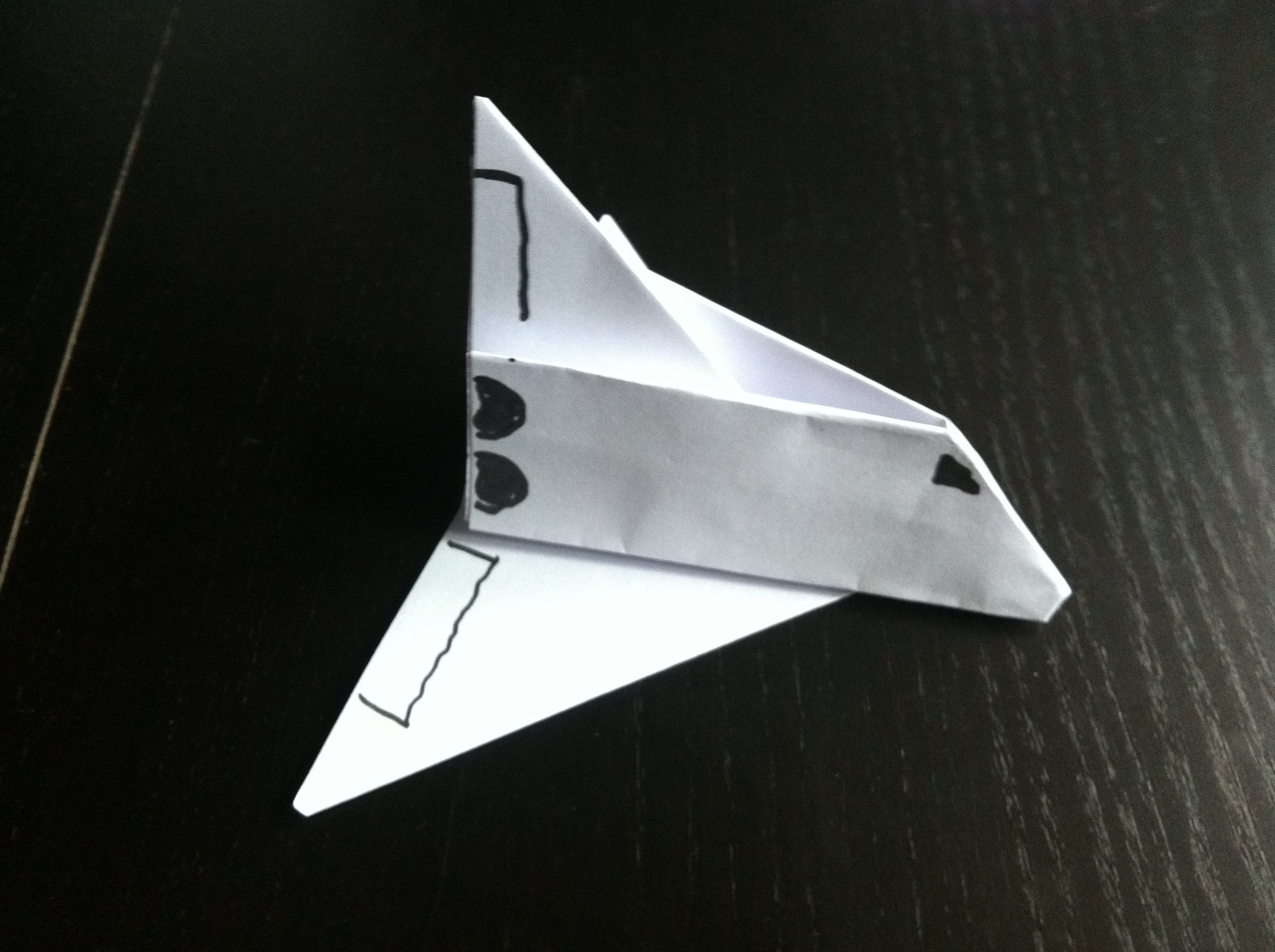  Avion en papier  type fus e origami facile