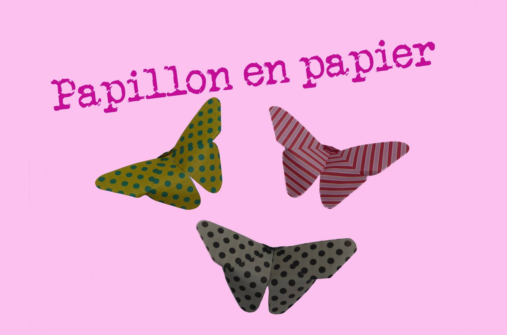 Comment faire un papillon en papier - facile - pliages d'origami - explication - pliage de papier