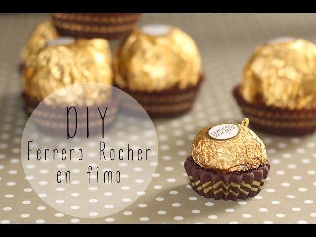 DIY # Tuto Ferrero Rocher ™ en fimo. polymer clay