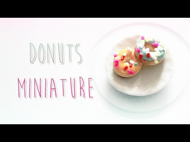 Donuts Miniature en polymère. Miniature Donuts polymer clay