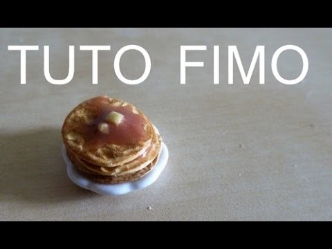TUTO FIMO - PANCAKE. polymer clay american pancake