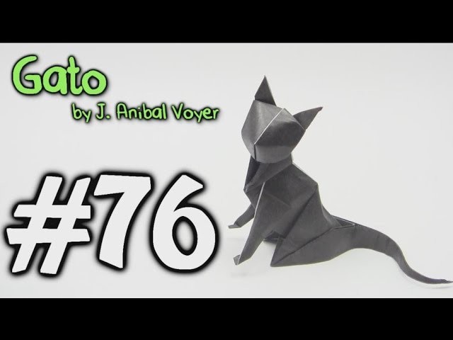 Origami Gato cat - Yakomoga Origami tutorial