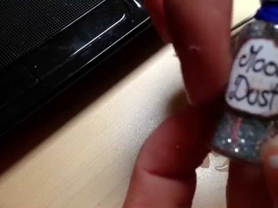 DIY-Miniature Bottle Charm: Moon Dust| Bouteille en miniature: Poussière de La Lune