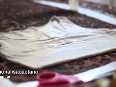 'Faça você' - DIY  blusa cropped de onça