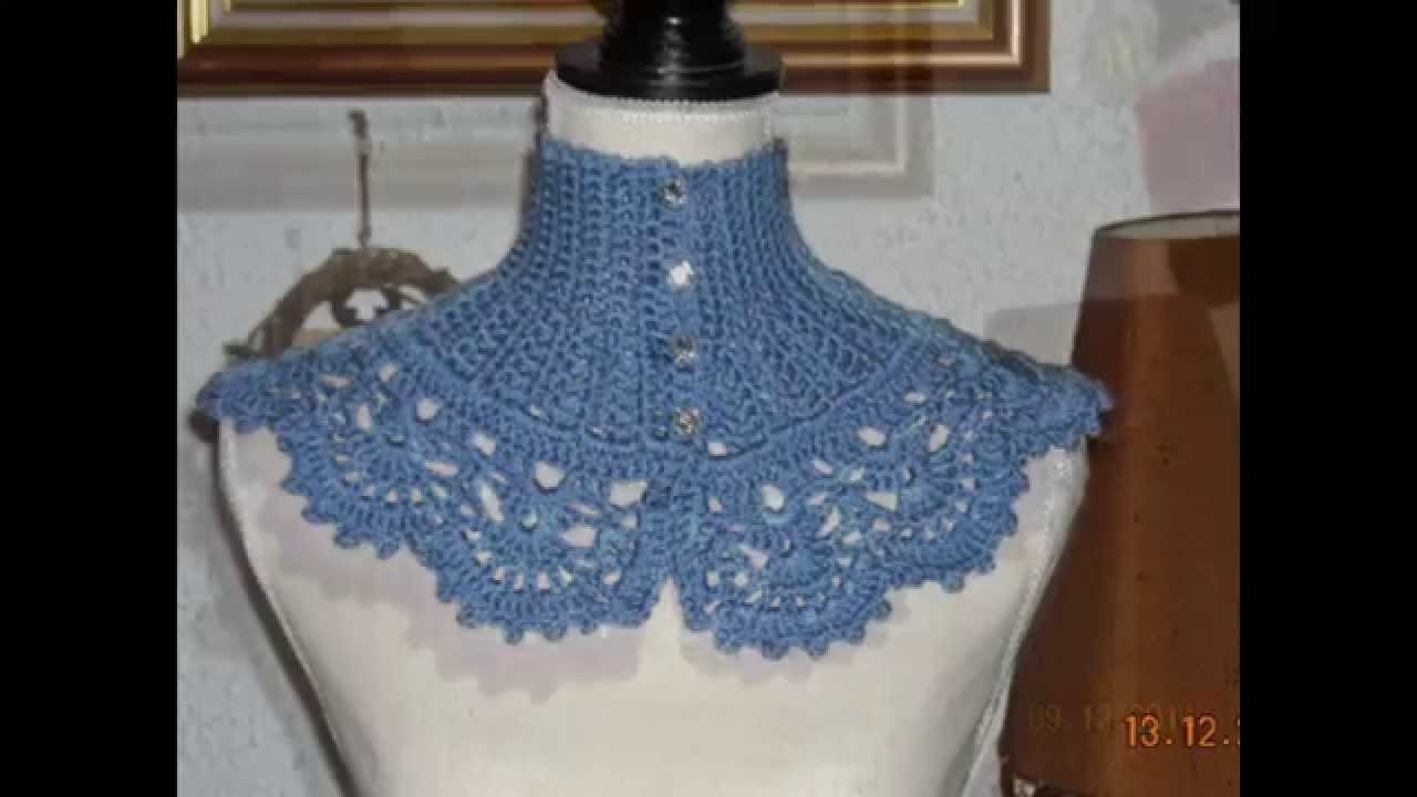 Crochet- Uncinetto -Tour de cou style Victoiren Scalda collo stile Vittoriano