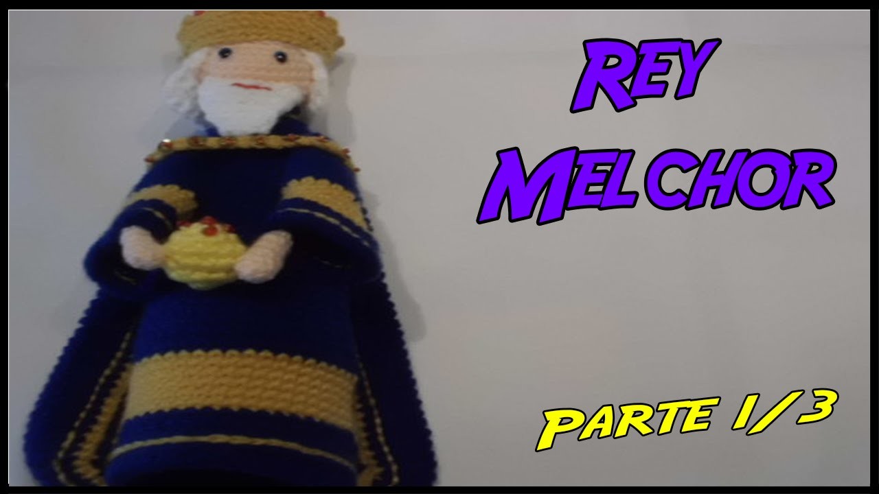 Rey Melchor de crochet Parte 1.3