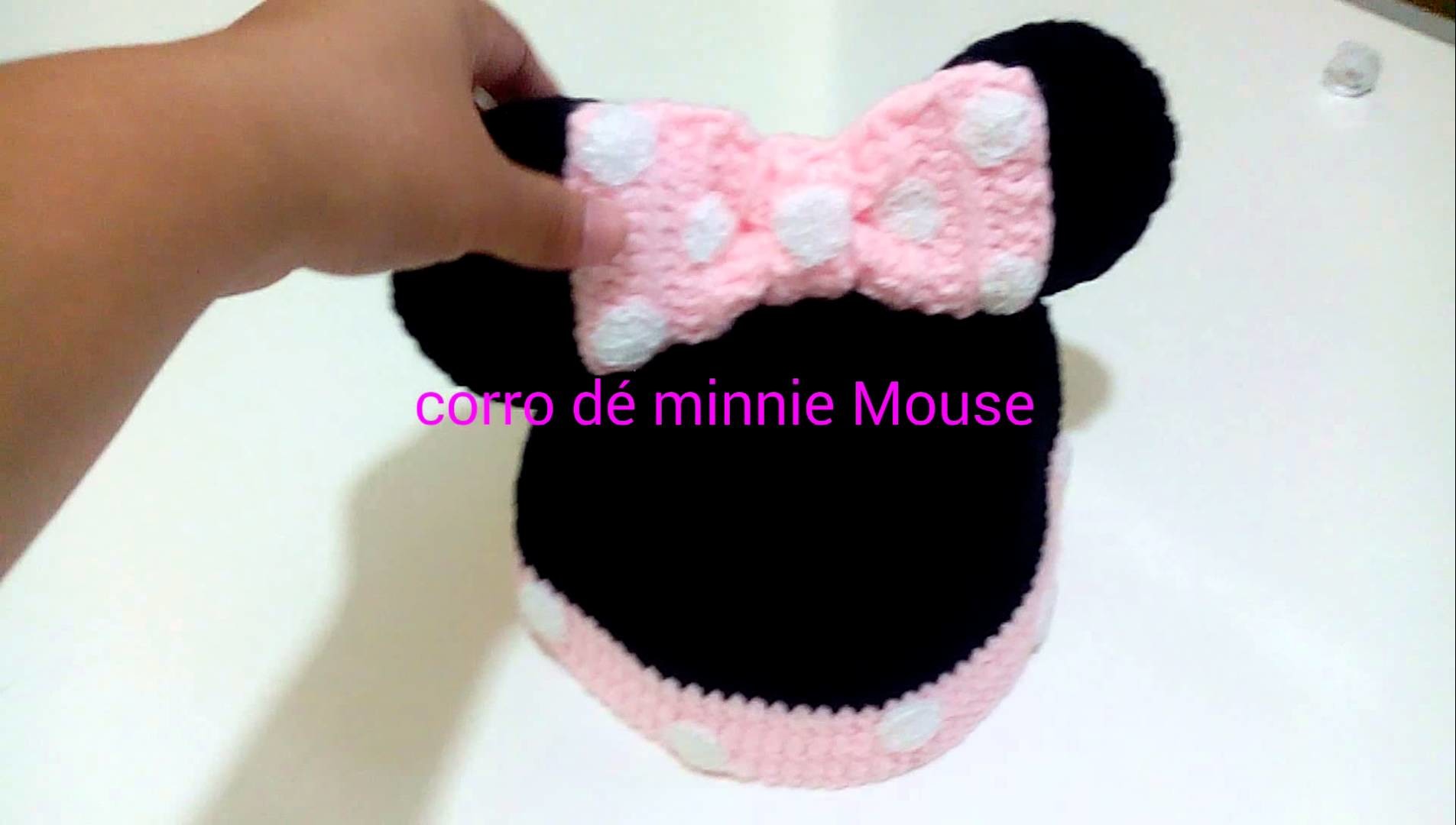 Corro de minnie Mouse a crochet