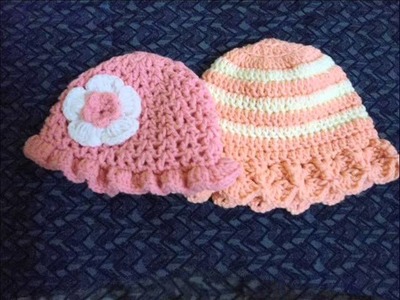 Crochet baby caps