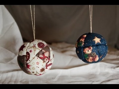 [NOËL] Boules de Noël effet patchwork - DIY