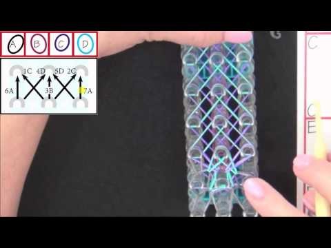 DIY Rainbow Loom® Feather Bracelet Lección 52