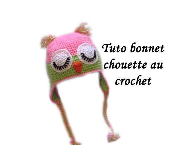 TUTO BONNET CHOUETTE AU CROCHET FACILE Owl crochet beanie easy