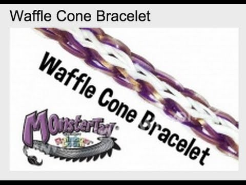 Tutoriel Monster Tail de Rainbow Loom : Bracelet Waffle Cone