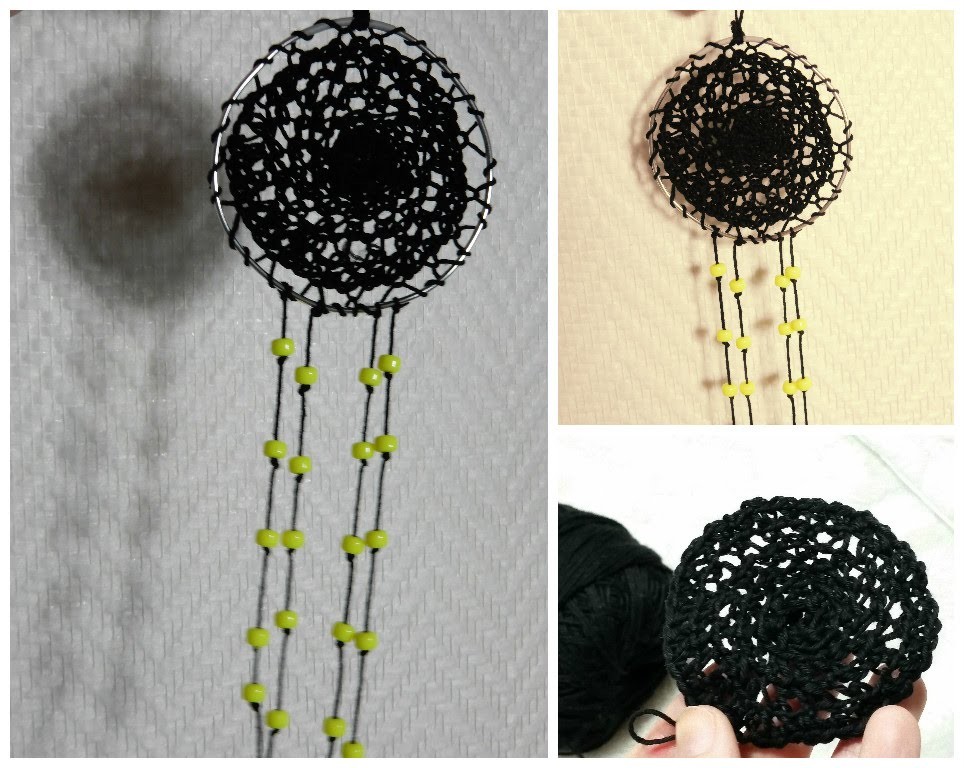 Crochet dreamcatcher DIY - Room decor. Attrape-rêves