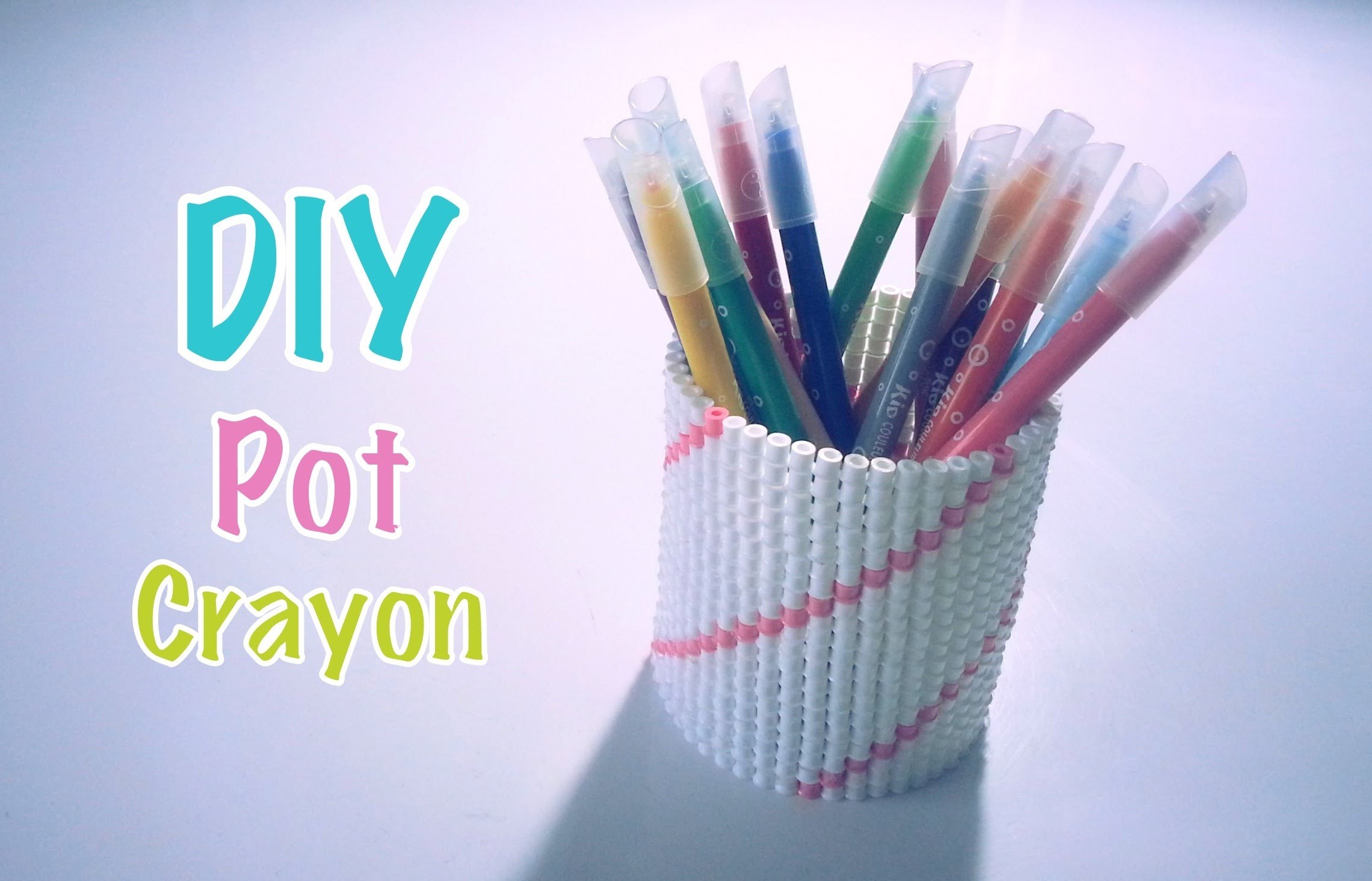DIY Pot à crayons perles à repasser Hama