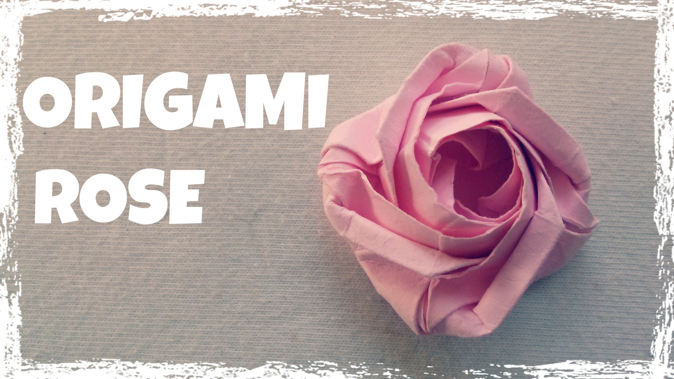 Origami Facile - Faire une Rose en Papier