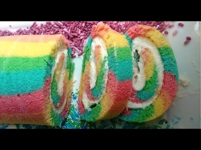 Recipe rainbow cake ** recette Arc en ciel cake