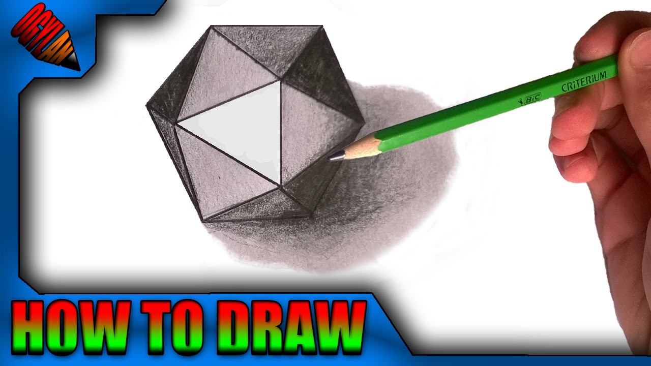 How to draw a geometric form in 3D - Easy !