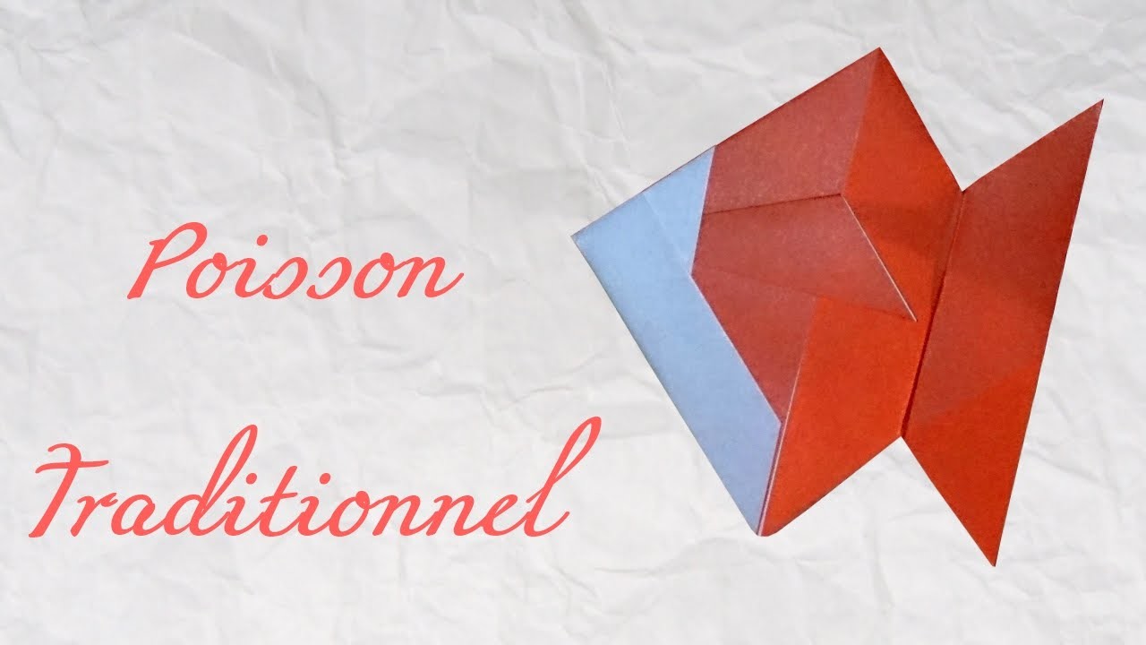 Origami ! Poisson traditionnel - traditional fish [ HD ]