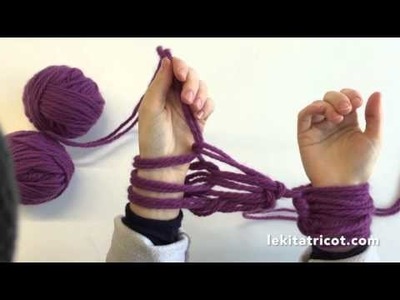 Tricoter un foulard à la main