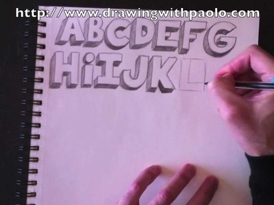 Dessiner l'alphabet 3D avec Paolo Morrone