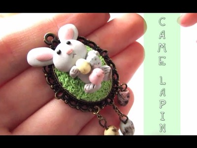 [TUTO #2] Le camé Lapin en fimo par Zazabellle