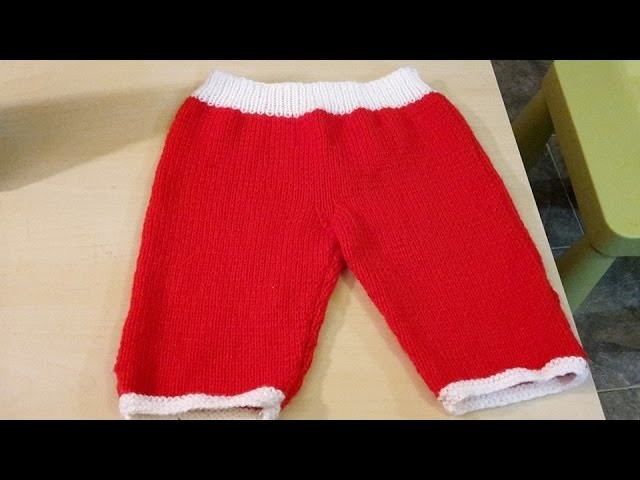 Tricot : pantalon bébé pas à pas