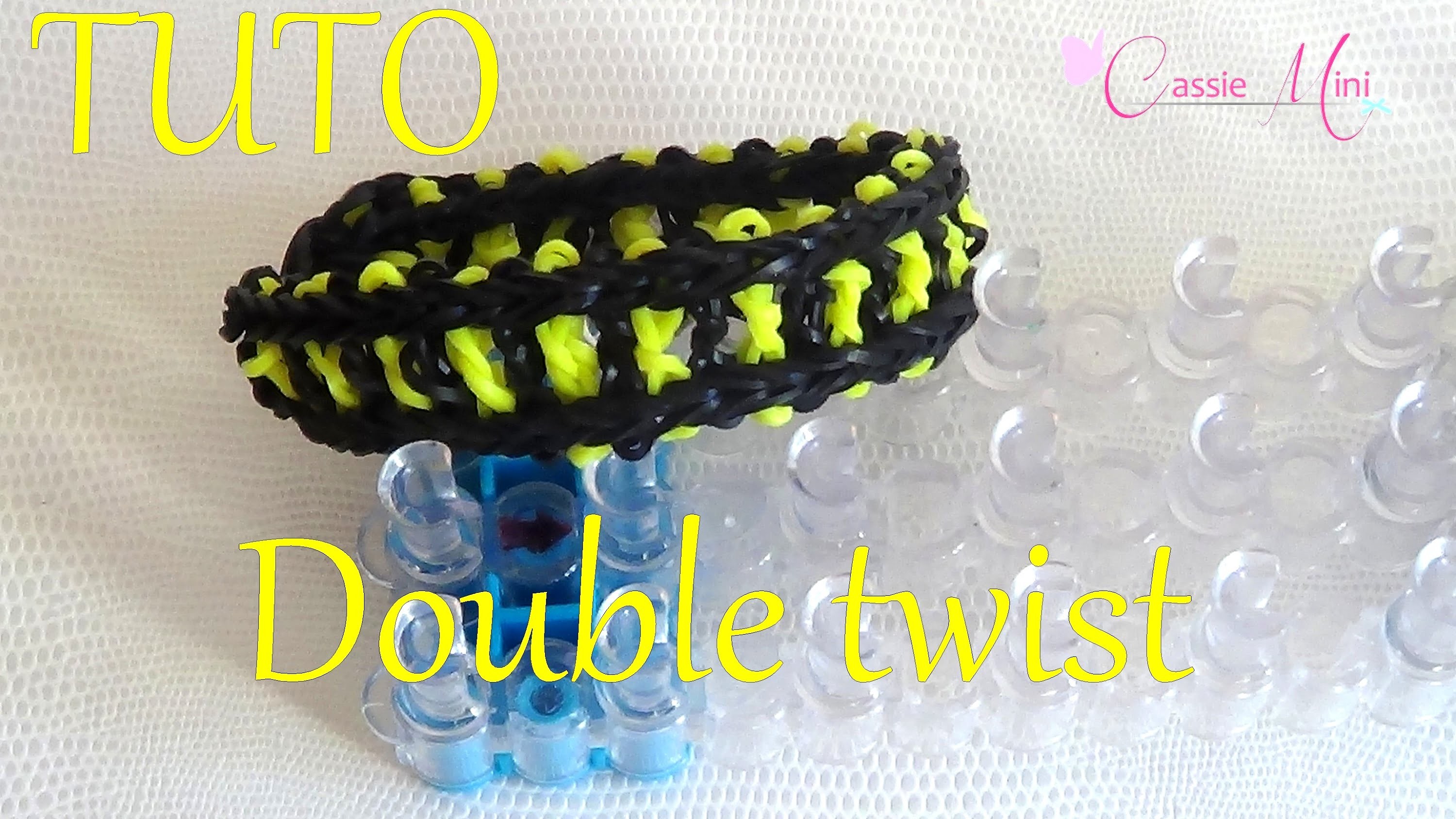 [ TUTO ] bracelet double twist en élastique