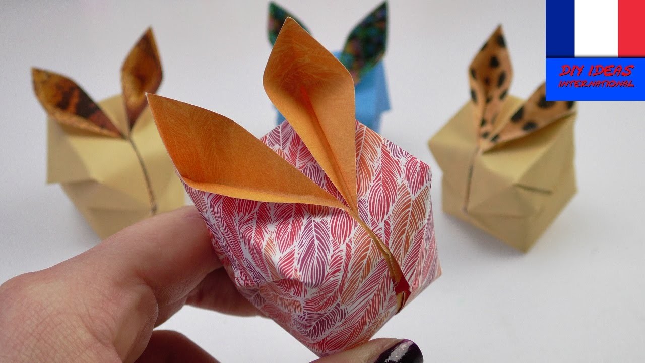 Lapin de Pâques Origami DIY | Lapin mignon en 3D pour les décorations du printemps