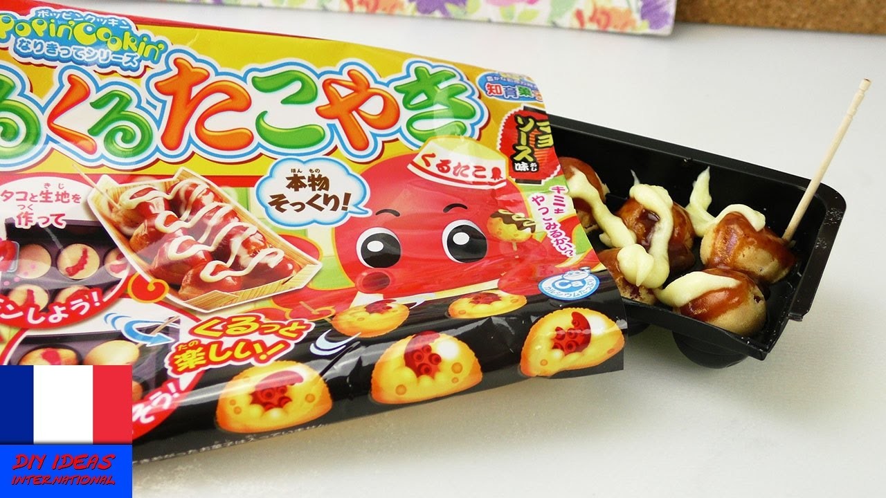 Tentacules de seiche de Kracie Popin' Cookin' | Douceurs japonaises DIY | Takoyaki