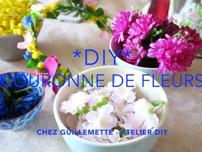 DIY Couronne de fleurs avec Atelier DIY