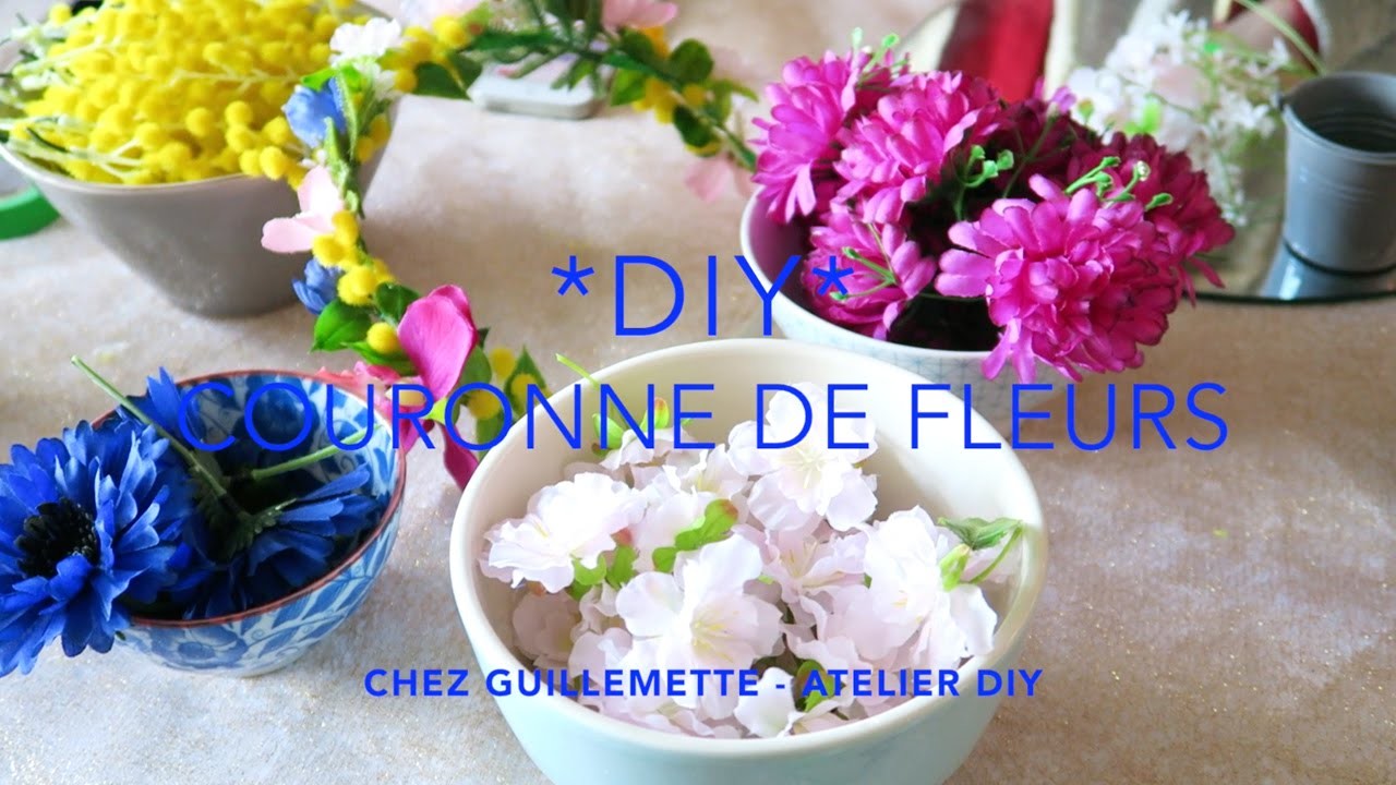 DIY Couronne de fleurs avec Atelier DIY