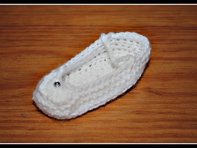 Soulier bébé partie A #crochet facile #6