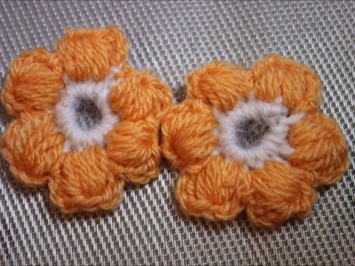 Tuto crochet fleur grappe pour débutant #crochet #2