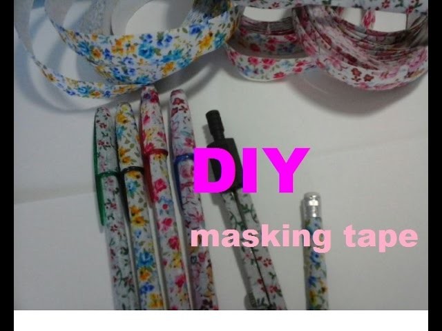 DIY  personnalisé des simple stylo avec du masking tape