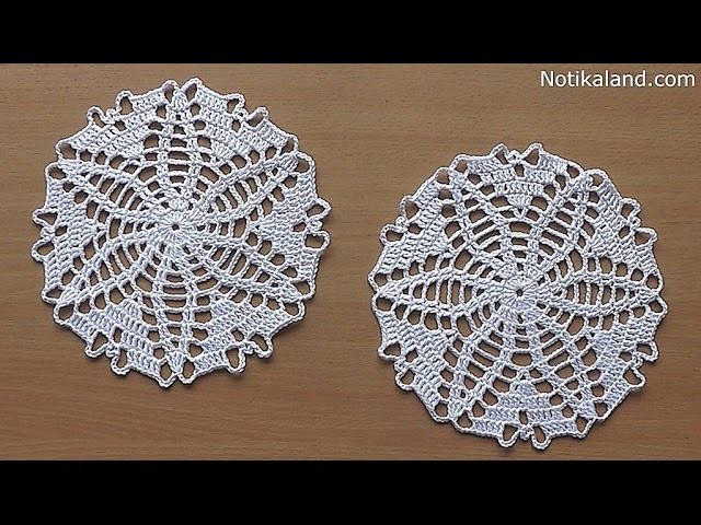 CROCHET doily Tutorial Pattern Crochet Motif How to crochet doily Part 2