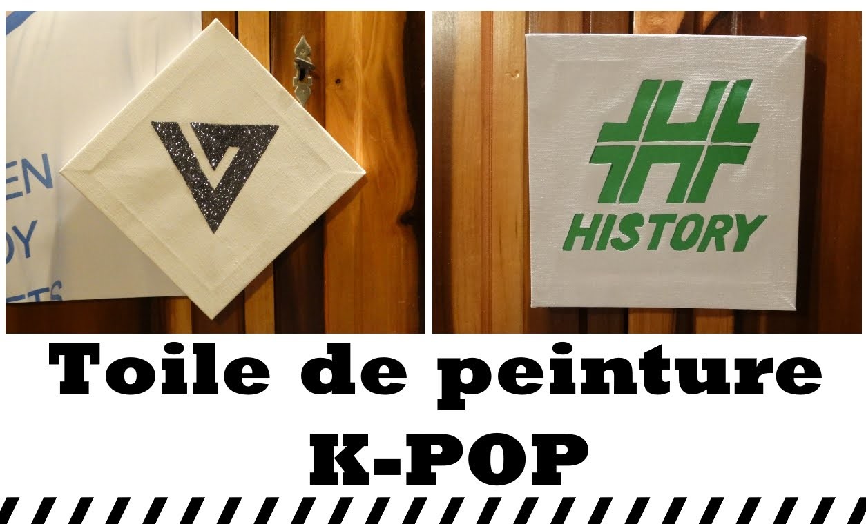 [DIY K-pop N°2] Deux façon de décorer une toile de peinture