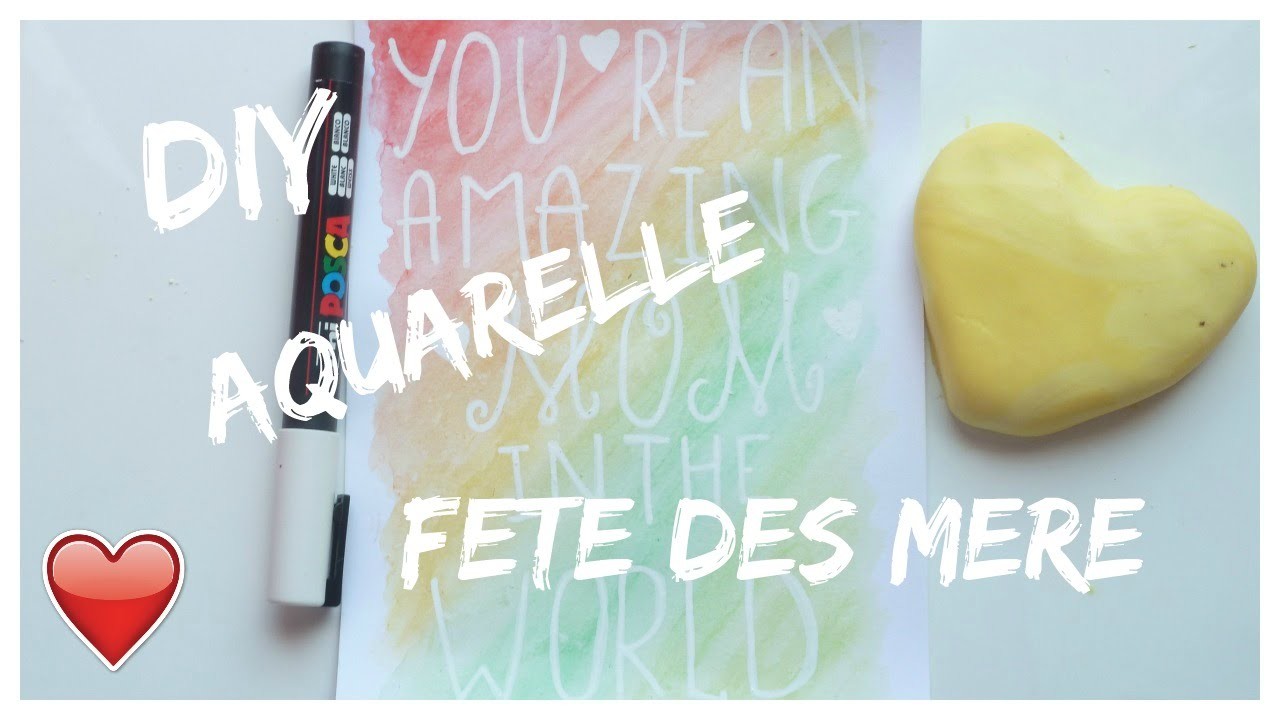 . AQUARELLE + DIY. FÊTE DES MÈRES  !