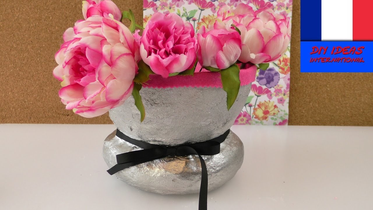 DIY Pot de rangement en plâtre à faire soi-même | Vase & Déco